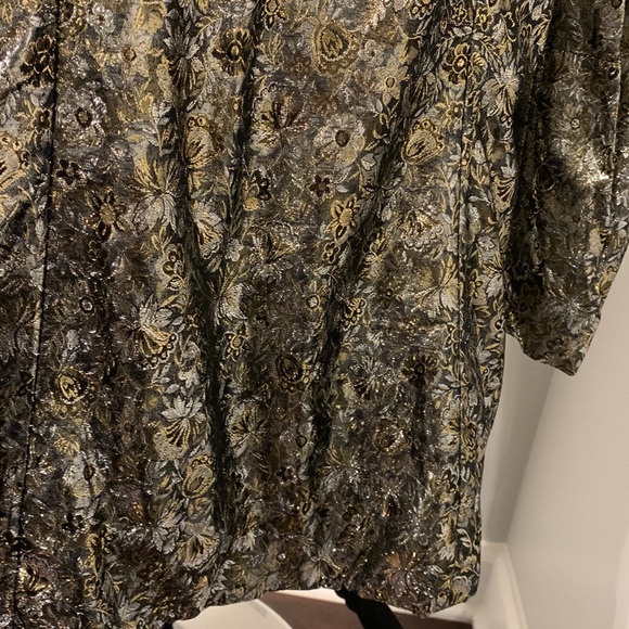 Vintage Silver & Gold Metallic Blazer Size M - Picture 7 of 12